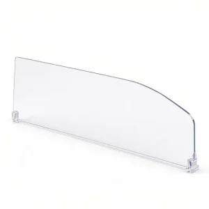 Adjustable Plastic Shelf Divider System with Clips for Retail Displays