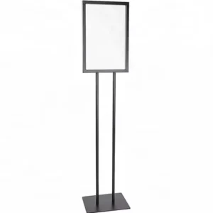 Adjustable Restaurant Foyer Pedestal Floor Standing Sign Holder Metal Floor Poster Display Racks Standing