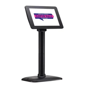 Adjustable Stand 7 Inch 1024*600 IPS Display POS Pole Customer Screen Monitor 7 Inch POS Display Monitor with VGA HD MI USB