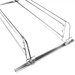 Adjustable Transparent Clear Plastic Shelf Divider for Wire Shelving