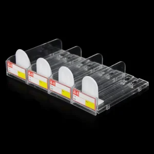 Adjustable Transparent Plastic Display Stand Shelf Organizer Divider Light Duty Eco Friendly Supermarket Spring Loaded Cigarette