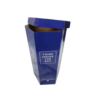 Advertising Cardboard Square Dump Bin Supermarket Promotion Cardboard Dump Bins Display for Retail