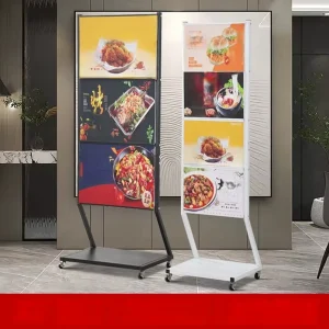 Advertising Racks Vertical Display Racks for Outdoor Use for Freestanding Metal Racks with Pull Out Shelves