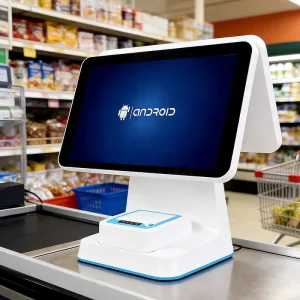 All in One Pos System Inch Touch Screen Android 11 Cash Register With Printer Support Windows Android for Retail