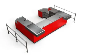 All in one Checkout Counter Supermarket Checkout Counter for Modern Self service Convenience Stores