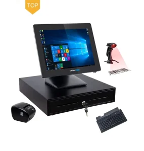 All in one Point of Sale Cash Register Machine Windows Touch Screen POS Terminal POS Systems for grocery store