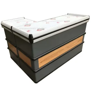 Aluminium Alloy Cash Counter Supermarket Checkout Counter And Cash Desk Retail Store