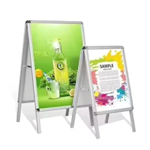 Aluminum A Frame Sidewalk 25mm Profile Sign Board Heavy duty Sandwich Board Signs