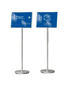 Aluminum Adjustable Rectangle Warehouse Signage UV Resistant PVC Cover Factory Floor Display Workshop Zone Division A3 A4