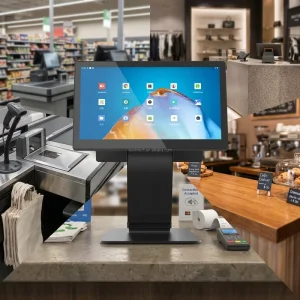 Aluminum Alloy POS 15 15.6 Inch Foldable Cash Register OEM SDK POS Systems TPV Punto De Venta Point of Sale with Customer Display