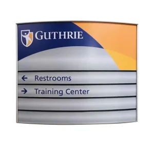 Aluminum Changeable Wayfinding Directional Sign Board Interior Wall Mounted Signage for Building Sign