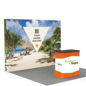 Aluminum Foldable Exhibition Stand 10×10 Trade Show Booth 10ft Tension Fabric for Fairs