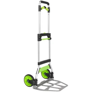 Aluminum Folding Hand Truck Collapsible Dolly Cart with Adjustable Handle Portable Hand Truck Design