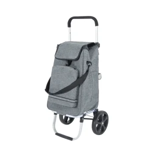 Aluminum Grocery Trolleys Laundry Utility Tri Wheel Stair Climber Folding Shopping Cart