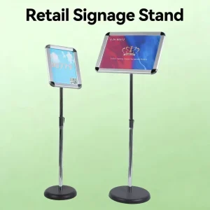 Aluminum Poster Stand A3 A4 Sign Holder for Chain Store and Franchise Retail Displays