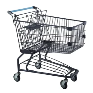 America Style Customized Supermarket Metal Shopping Trolley Cart
