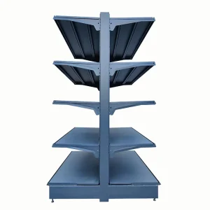 American Style Gondola Shelving Double Sided Display L Type Gondola Shelving Double Sided Display