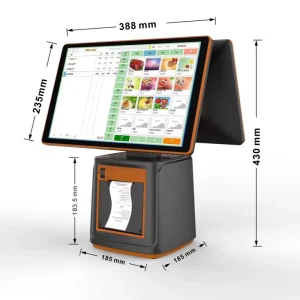 Android 14/11/13 Win/Linux 15.6+15.6/11.6″ Dual Screen Touch POS All-in-One Customer Screen Cash Register