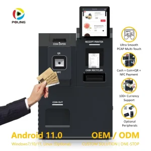 Android POS System with Touch Screen Printer NFC Card Reader Cash Register API Support for Retail Store Self Service Kiosk