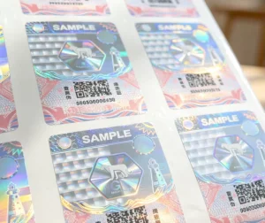 Anti Tamper Holographic Waterproof Scratch Off Durable QR Code Stickers with Laser Void for Dry and Wet Pet Food