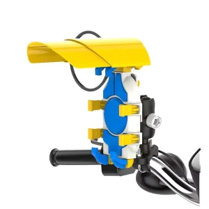 Anti Theft 360Rotation Bike mounted Phone Holder for Motorcycle&Bicycle Shock Absorption Mobile Navigation Bracket with Sunshade