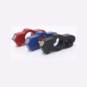Anti-Theft Aluminum Alloy Motorcycle Handlebar Grip Brake Security Lock for Scooters ATV with 2 Keys