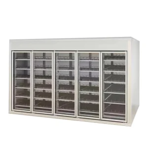 Anti fog Commercial Refrigeration Equipment With Tempered Glass Door for Shopping Mall Display Showcasing Merchandise