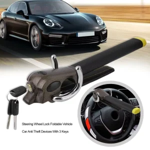 Auto Steering Wheel Lock Anti Theft Device Retractable Security Bar for Car SUV Truck Safety