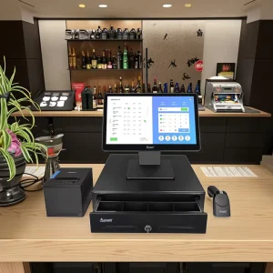 Automatic Counter Punto De Venta All in One Touch Screen Windows POS System for Restaurant Supermarket