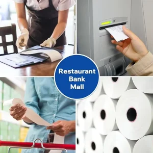 BPA Free Thermal Cash Register Paper Roll 80x80mm Single Layer White POS ATM Compatible UV Sublimation Digital Lamination for