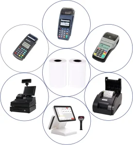 BPA-Free Thermal Paper Rolls 80x80mm and 80x70mm Factory Supply for Cash Register Use and Eco-Friendly