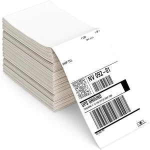 Barcode Adhesive Thermal Eco Friendly Label for Warehouse Management Logistic Packaging Waybill Sticker 4*6 Inch