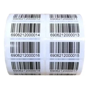 Barcode Sticker Matte & Glossy Stickers Custom Roll Label for Supermarket logo Packing Label Custom