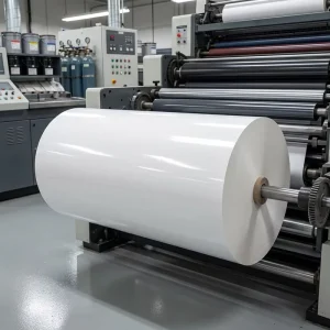 Barcode Waterproof Adhesive Sticker Paper Jumbo Roll Color for Exhibition Supermarket Use Inkjet Laser Printing