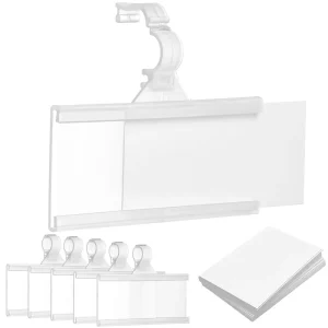 Basket Labels Clip Holder Magnetic Data Strips Label Holder Wire Price Tags Holder for Supermarket Shelf