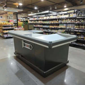 Belt Checkout Counter Model Customized Made with Modern Design for Efficient Product Processing