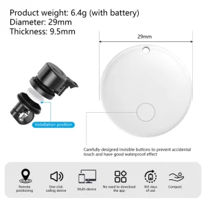 Bicycle Bell with Hidden Anti Theft Device Find My Bell Anti Theft Device Global Positioner MFI