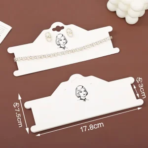 Big Custom Long Chocker Chaplet Display Hanging Card for Shop Jewelry Display Card with Custom Logo