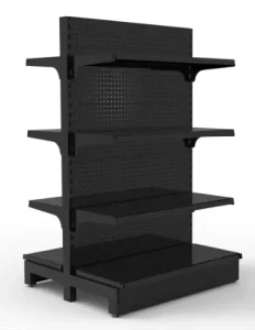 Big Hypermarket Heavy Duty Metal Shelves Multi Tier Grocery Merchandise Storage Display Rack