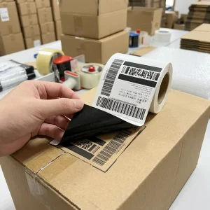 Black Adhesive Labels Print Mistake Cover up Stickers Opaque Correction Labels for Packaging to Hide Printed Errors for Packing