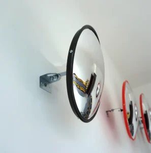 Black Corner Mirrors 30CM 45CM 60CM 80CM and 100CM Indoor and Outdoor Use Wide angle Viewing Capabilities