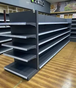 Black Gondola Shopping Mall Supermarket Shelves Retail Shop Grocery Store Display Shelves