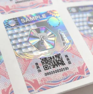 Brand Protection Holographic Waterproof Scratch off QR Code Stickers for Prescription Diet & Sensitive Stomach Food