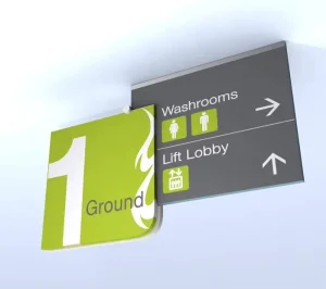 Brandnewsign Digital Display Outdoor Wayfinding Sign For Mall Navigation