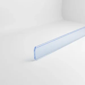 Bulk Plastic Shelf Label Holder Clear Heavy Duty for Grocery Warehouse Rack Barcode Sign Holder