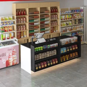 Business Multi Layer Counter Suitable for Cashier Supermarket Convenience Store Bar Stationery Shop Reception