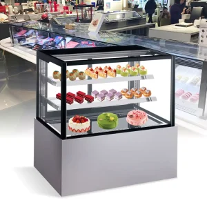 Cake Display Refrigerator Air Cooler with Intelligent Temperature Control and Adjustable Shelves for Supermarket Dessert Shop