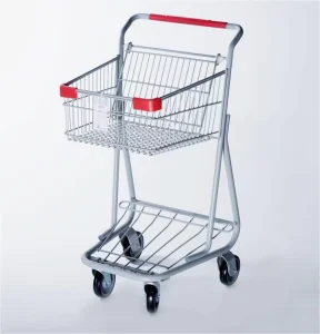 Canada Style Supermarket Shopping Trolley Steel Made Unfolding Shopping Cart