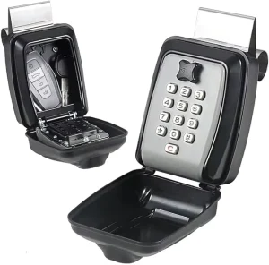 Car Window Button Lock Box Sturdy Waterproof Large Capacity Lock Box Anti theft Devices for Vehicles Portable Car Key Lock Box