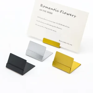 Card Display Holder L Shaped Table Card Holders Metal Place Card Holder for Photo Displays Price Tags Food Labels
